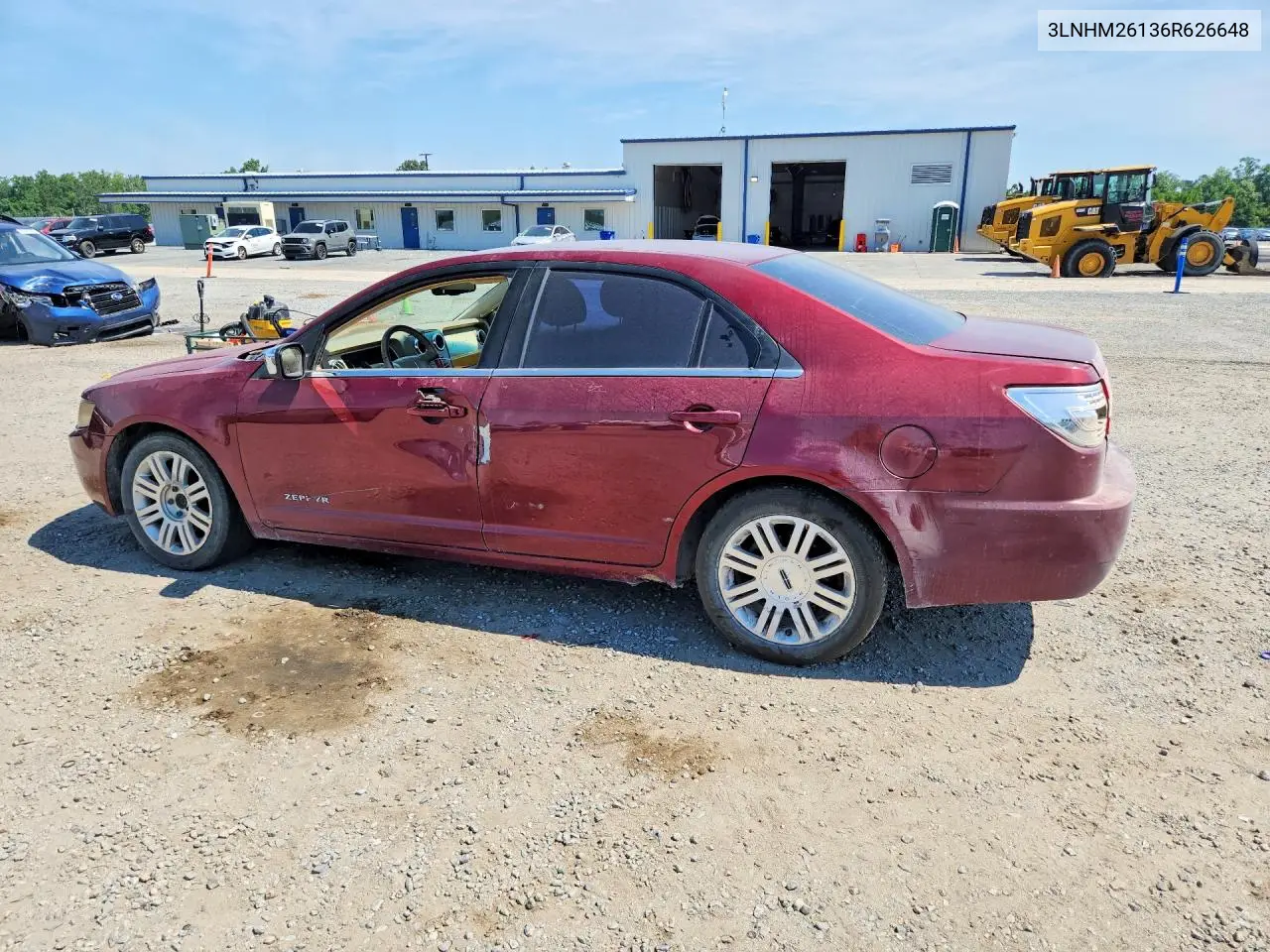 2006 Lincoln Zephyr VIN: 3LNHM26136R626648 Lot: 60447376