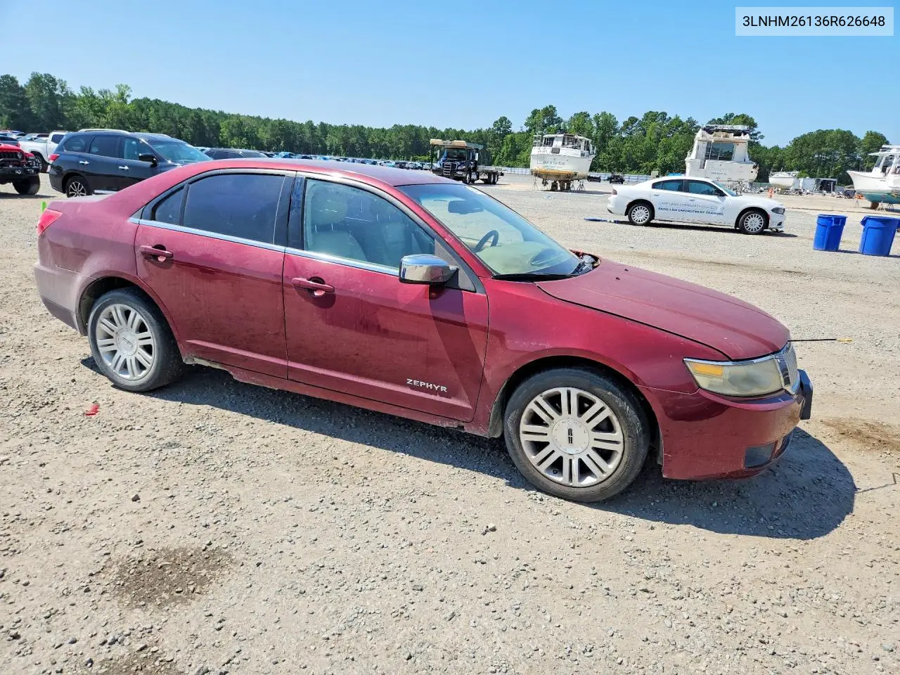 2006 Lincoln Zephyr VIN: 3LNHM26136R626648 Lot: 60447376