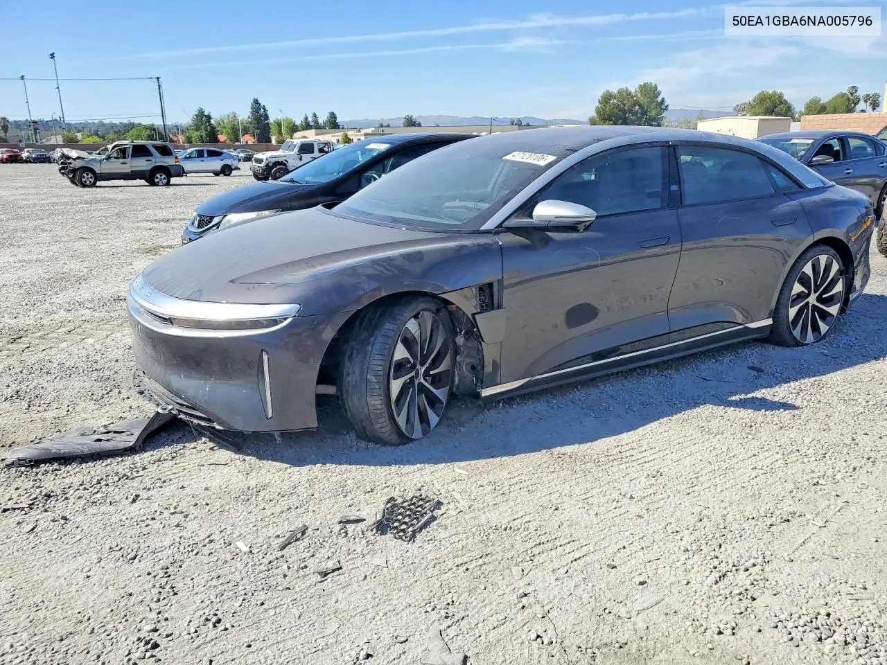 2022 Lucid Motors Air Grand Touring VIN: 50EA1GBA6NA005796 Lot: 47120106