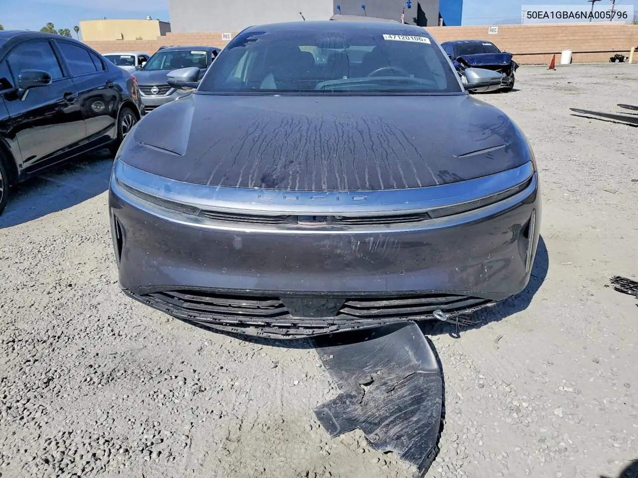 2022 Lucid Motors Air Grand Touring VIN: 50EA1GBA6NA005796 Lot: 47120106