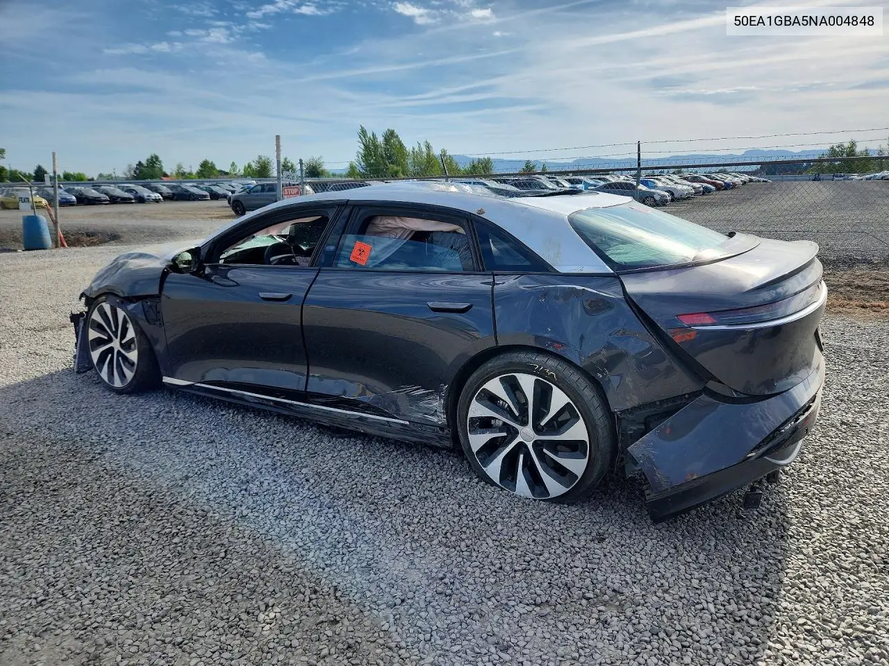 2022 Lucid Motors Air Grand Touring VIN: 50EA1GBA5NA004848 Lot: 52845716