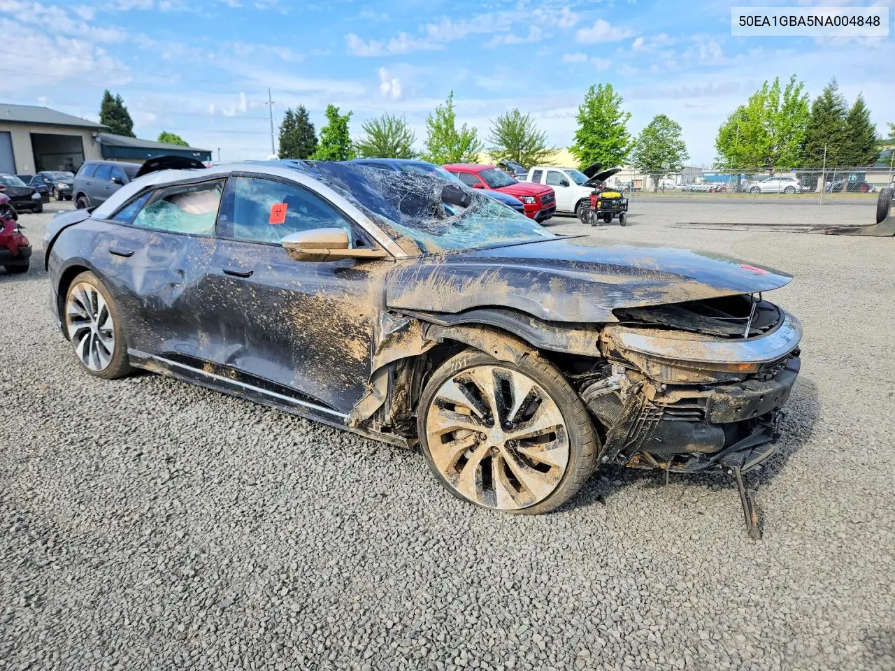 2022 Lucid Motors Air Grand Touring VIN: 50EA1GBA5NA004848 Lot: 52845716