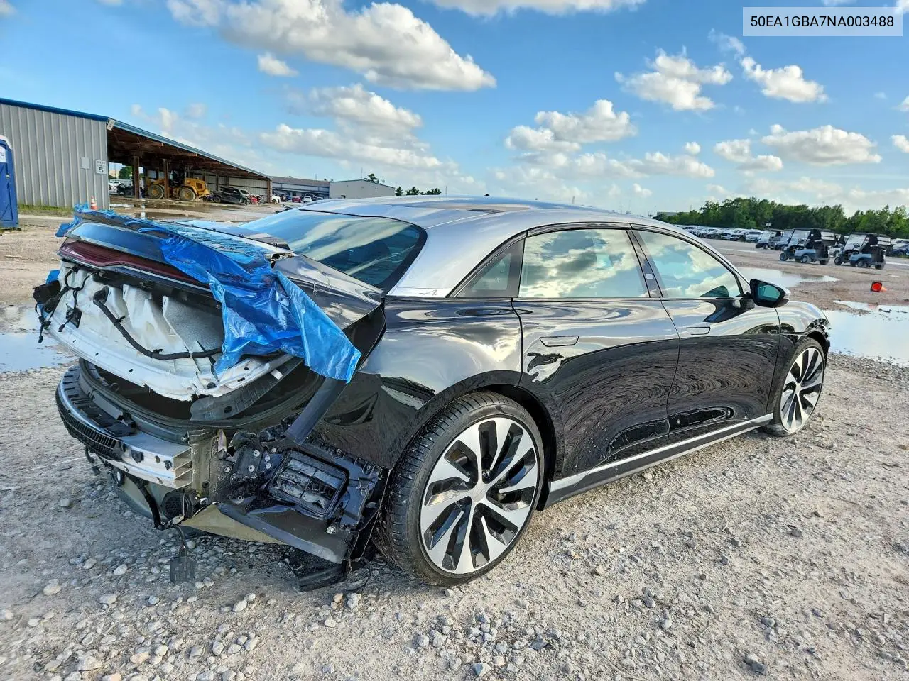 2022 Lucid Motors Air Grand Touring VIN: 50EA1GBA7NA003488 Lot: 55509386