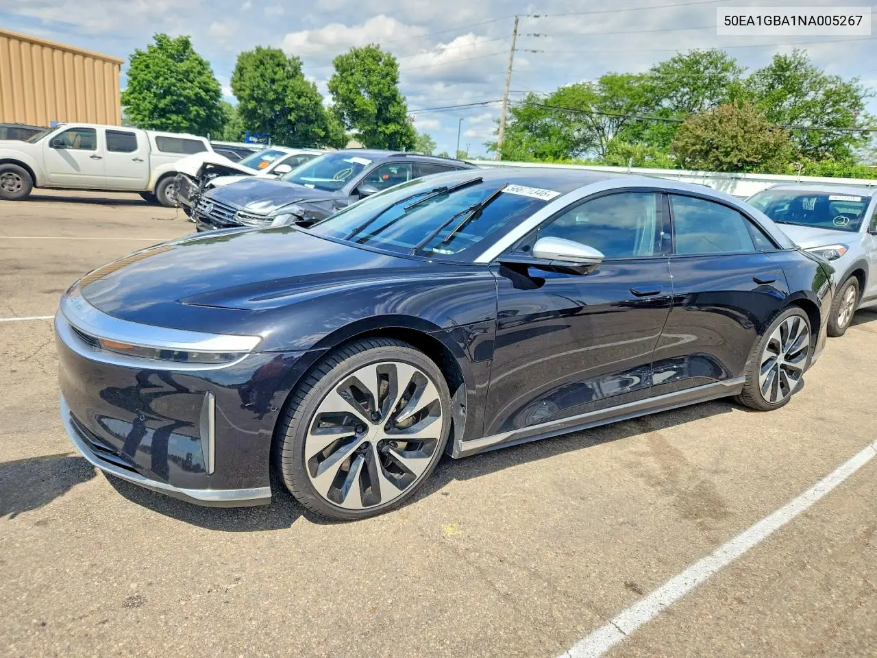 2022 Lucid Motors Air Grand Touring VIN: 50EA1GBA1NA005267 Lot: 56671346