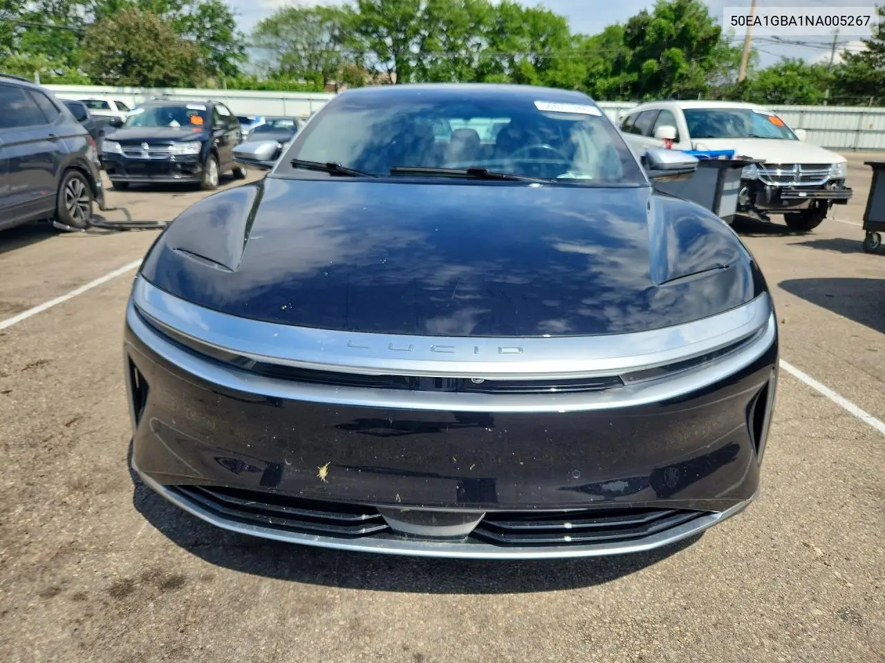 2022 Lucid Motors Air Grand Touring VIN: 50EA1GBA1NA005267 Lot: 56671346