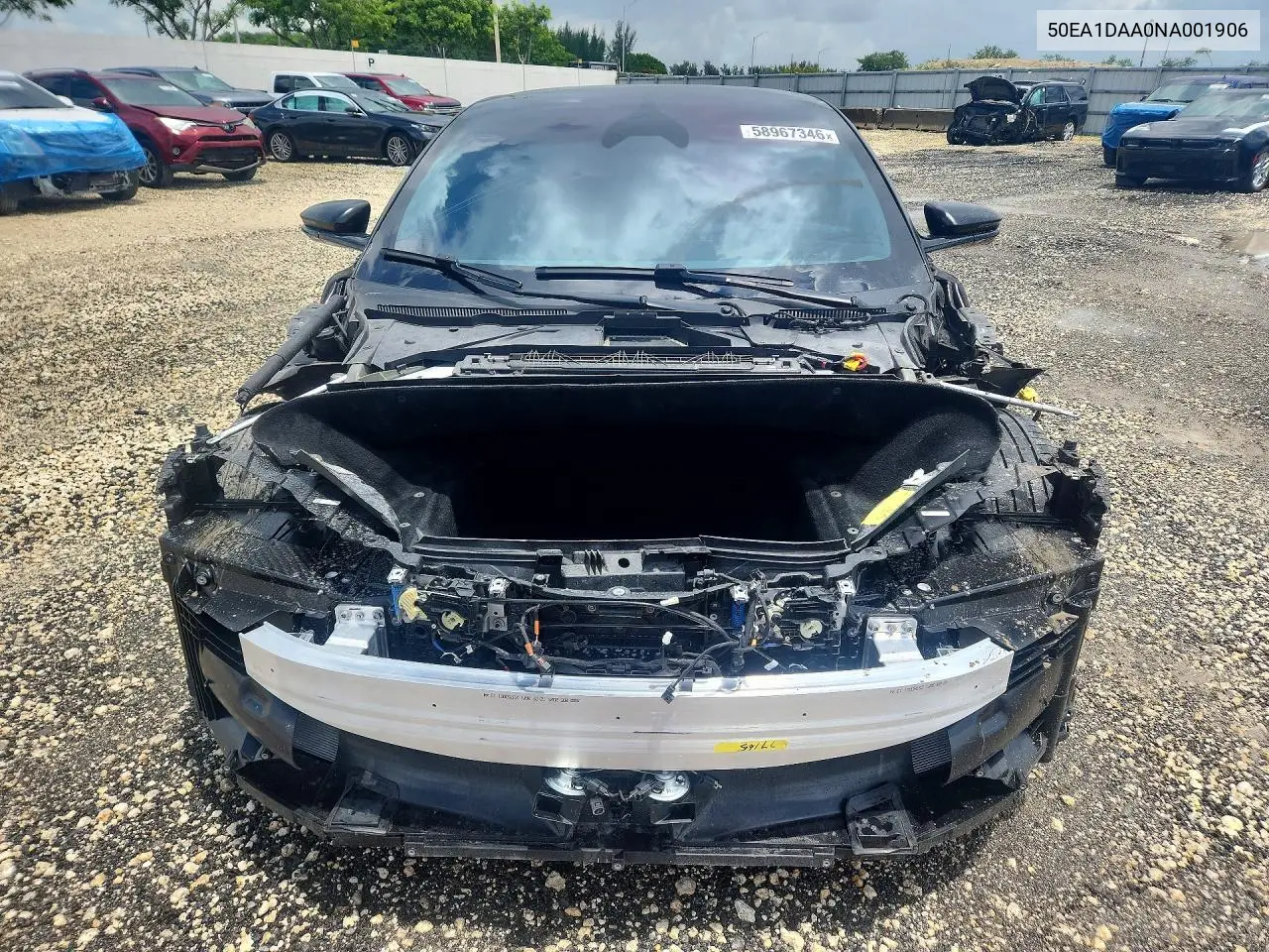 2022 Lucid Motors Air Dream VIN: 50EA1DAA0NA001906 Lot: 58967346
