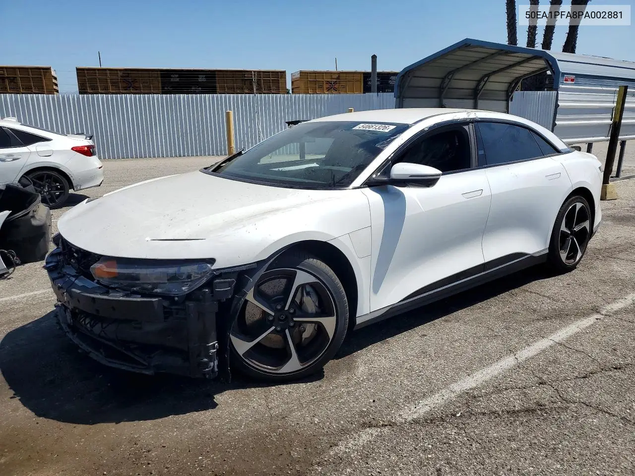 2023 Lucid Motors Air Pure VIN: 50EA1PFA8PA002881 Lot: 54661326