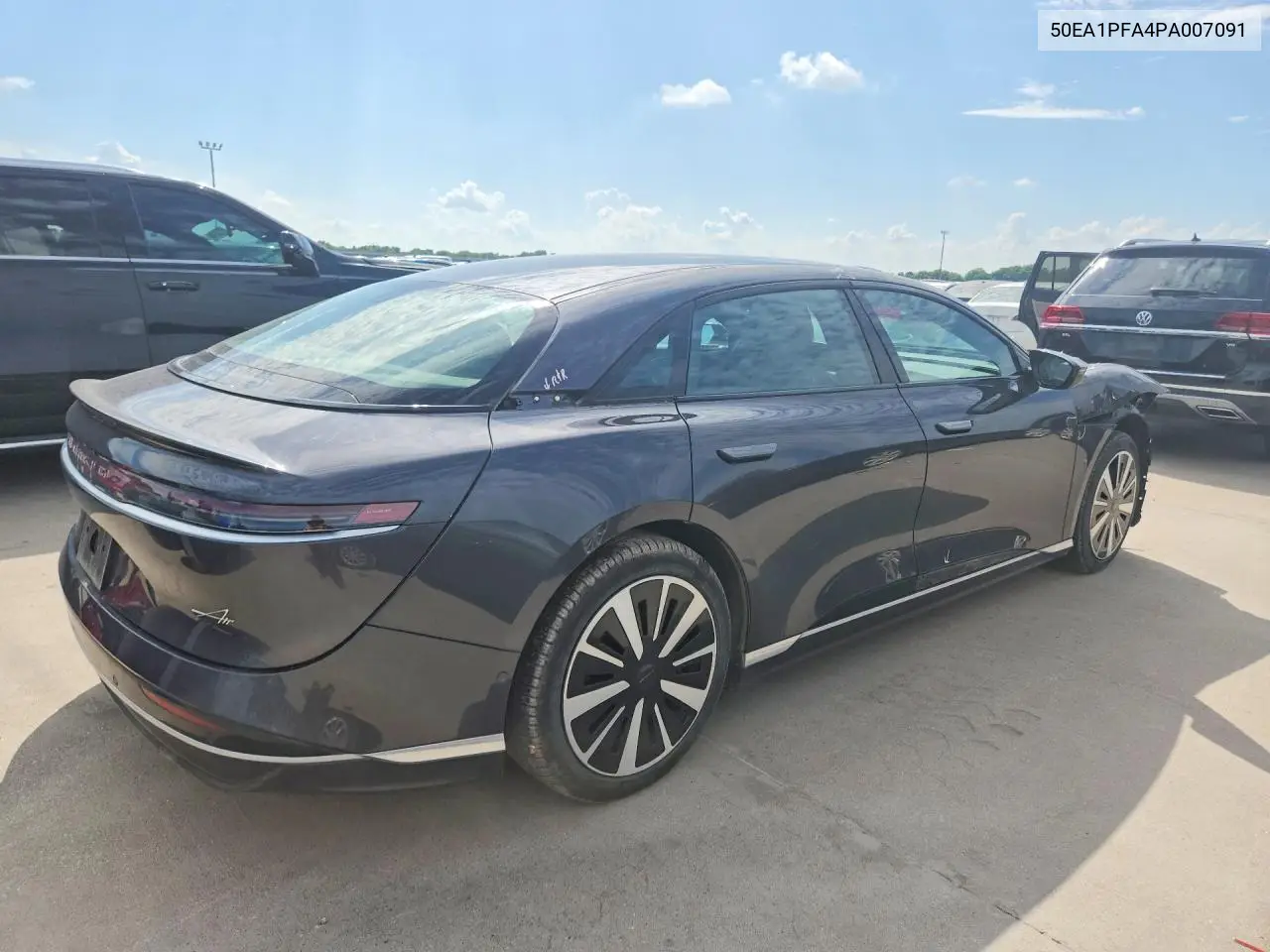 2023 Lucid Motors Air Pure VIN: 50EA1PFA4PA007091 Lot: 55065116