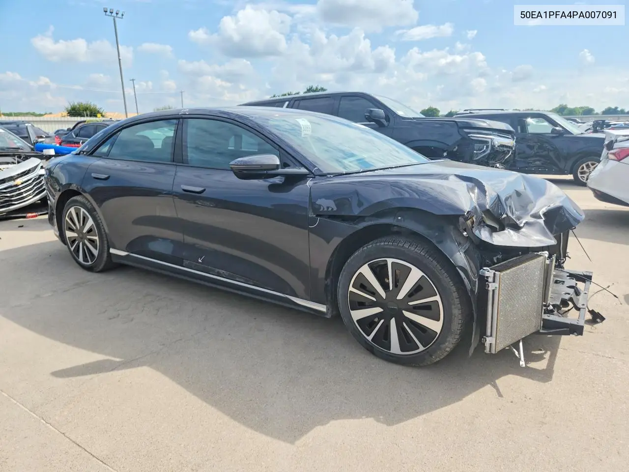 2023 Lucid Motors Air Pure VIN: 50EA1PFA4PA007091 Lot: 55065116