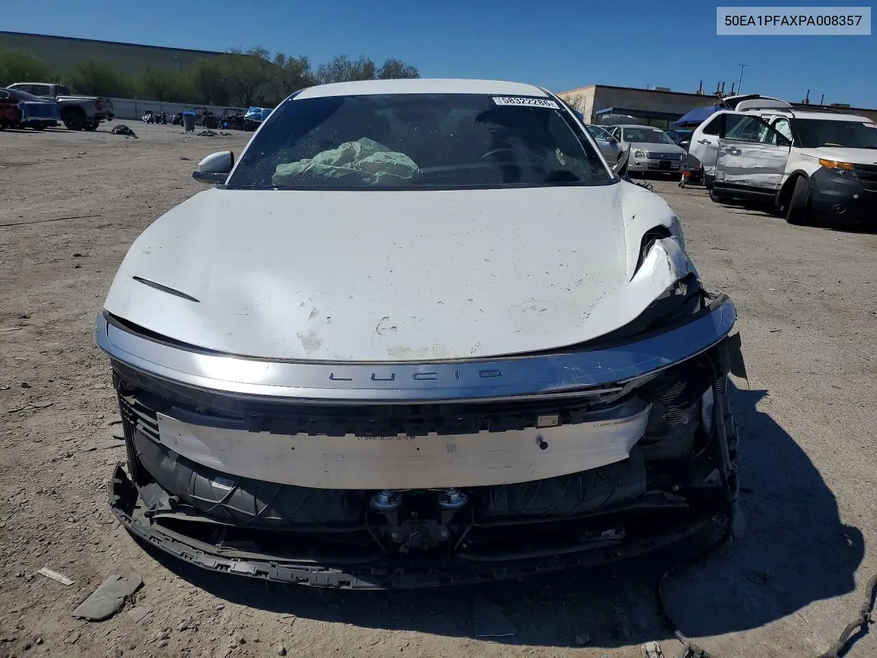 2023 Lucid Motors Air Pure VIN: 50EA1PFAXPA008357 Lot: 58322286