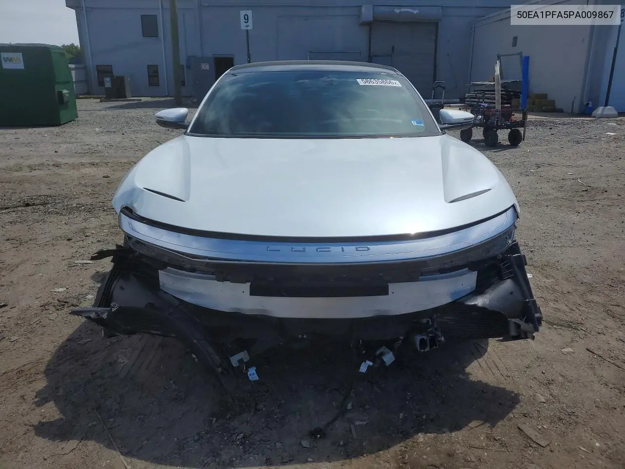 2023 Lucid Motors Air Pure VIN: 50EA1PFA5PA009867 Lot: 58635866