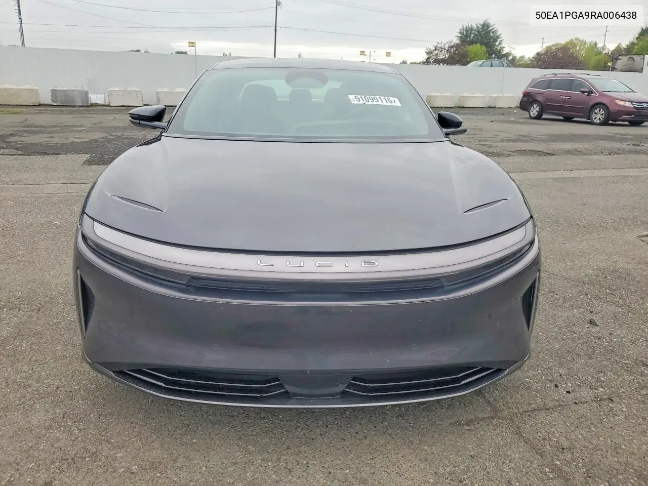 2024 Lucid Motors Air Pure VIN: 50EA1PGA9RA006438 Lot: 51099116