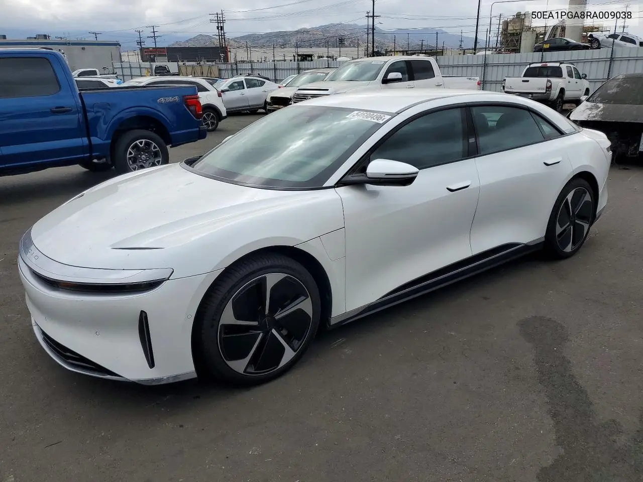 2024 Lucid Motors Air Pure VIN: 50EA1PGA8RA009038 Lot: 54680496