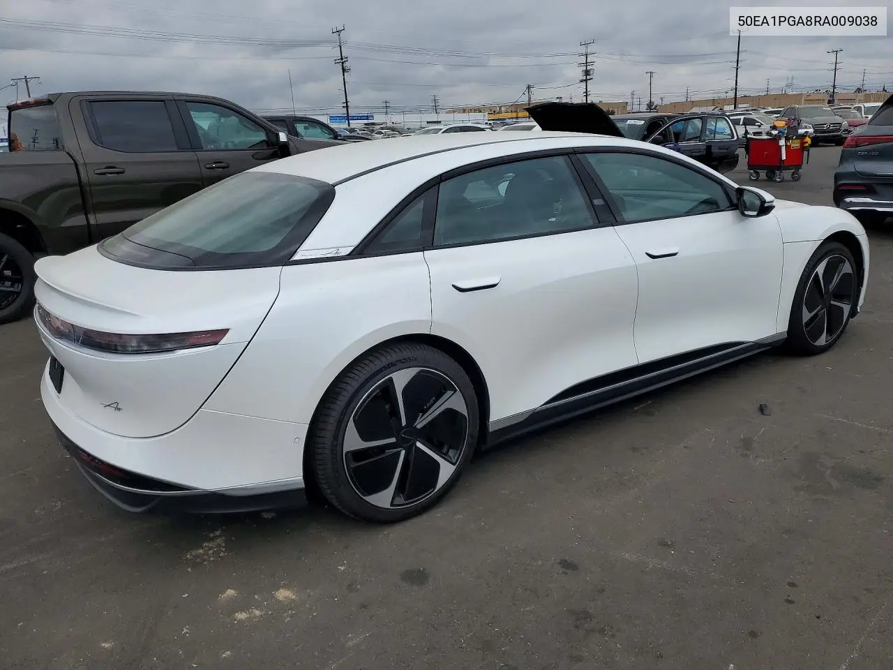 2024 Lucid Motors Air Pure VIN: 50EA1PGA8RA009038 Lot: 54680496