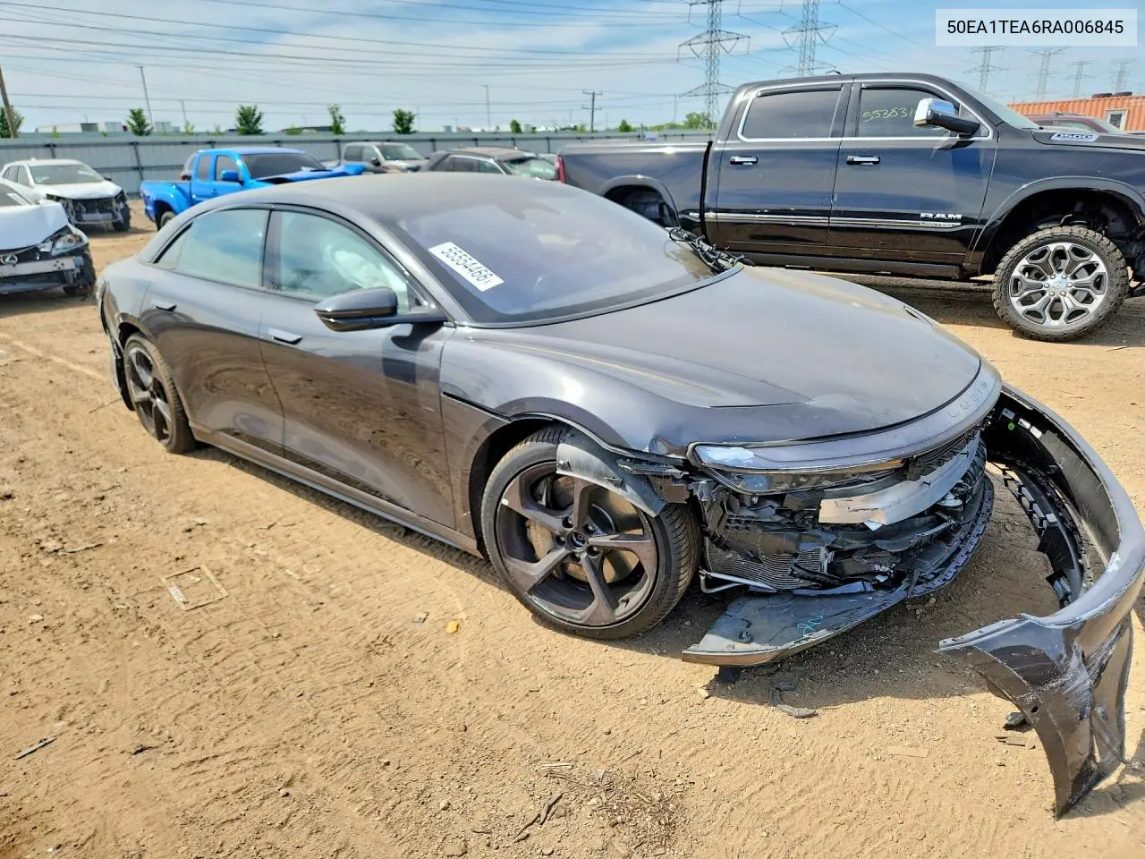 2024 Lucid Motors Air Touring VIN: 50EA1TEA6RA006845 Lot: 55554466