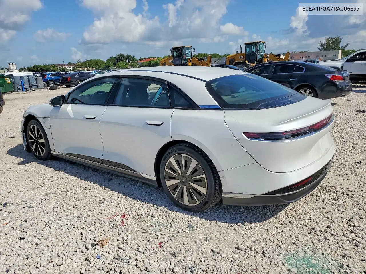 2024 Lucid Motors Air Pure VIN: 50EA1PGA7RA006597 Lot: 57150336