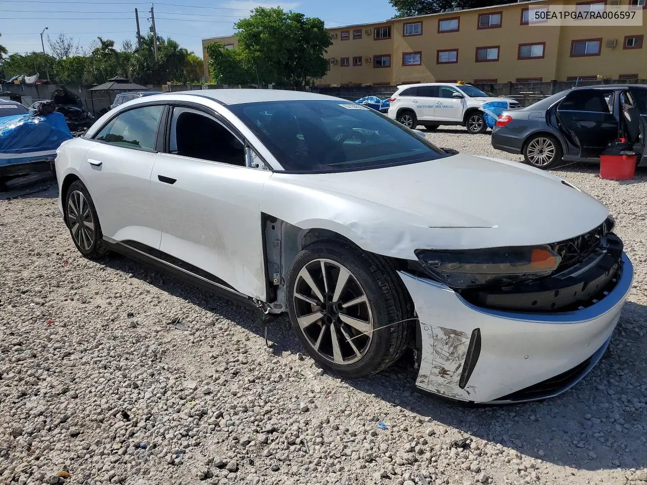 2024 Lucid Motors Air Pure VIN: 50EA1PGA7RA006597 Lot: 57150336