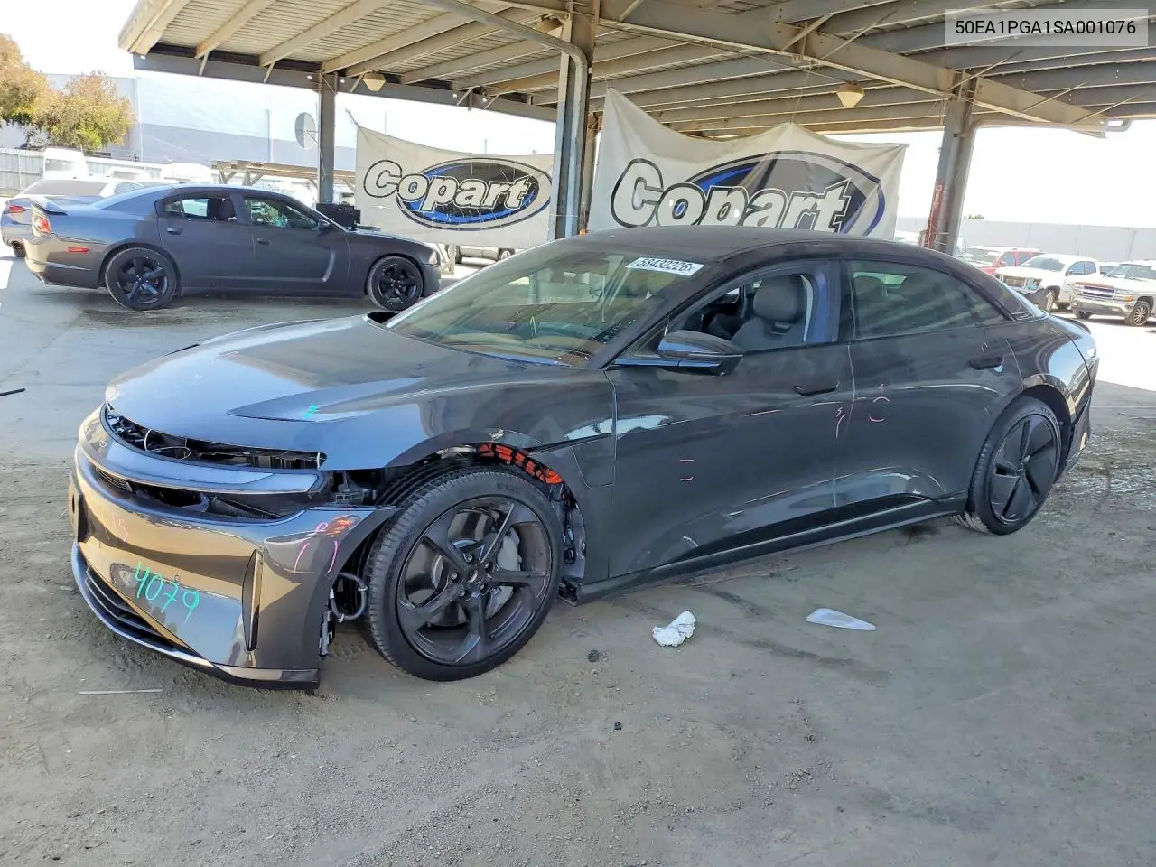 2025 Lucid Motors Air Pure VIN: 50EA1PGA1SA001076 Lot: 58432226