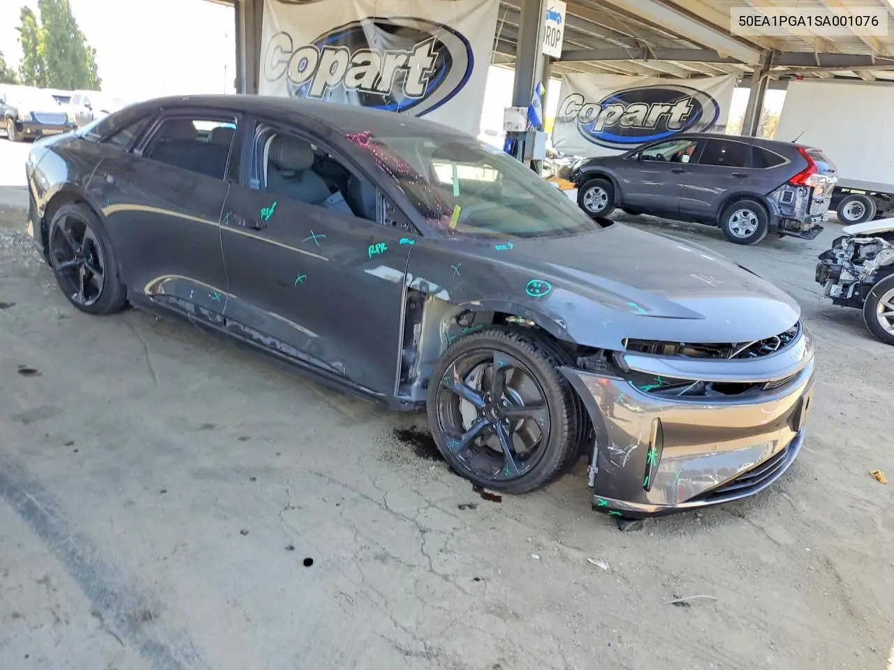 2025 Lucid Motors Air Pure VIN: 50EA1PGA1SA001076 Lot: 58432226