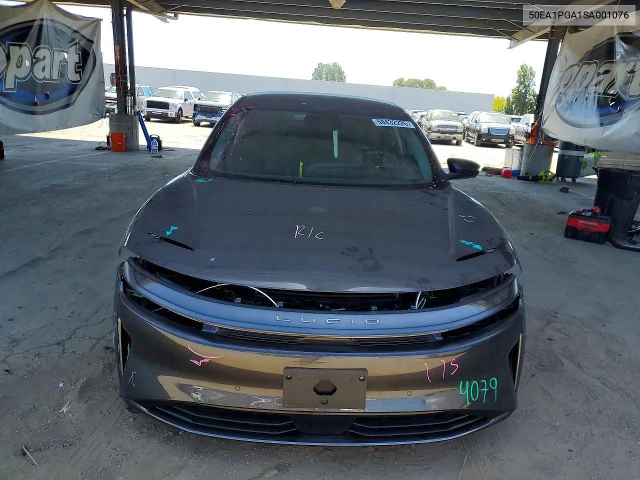 2025 Lucid Motors Air Pure VIN: 50EA1PGA1SA001076 Lot: 58432226