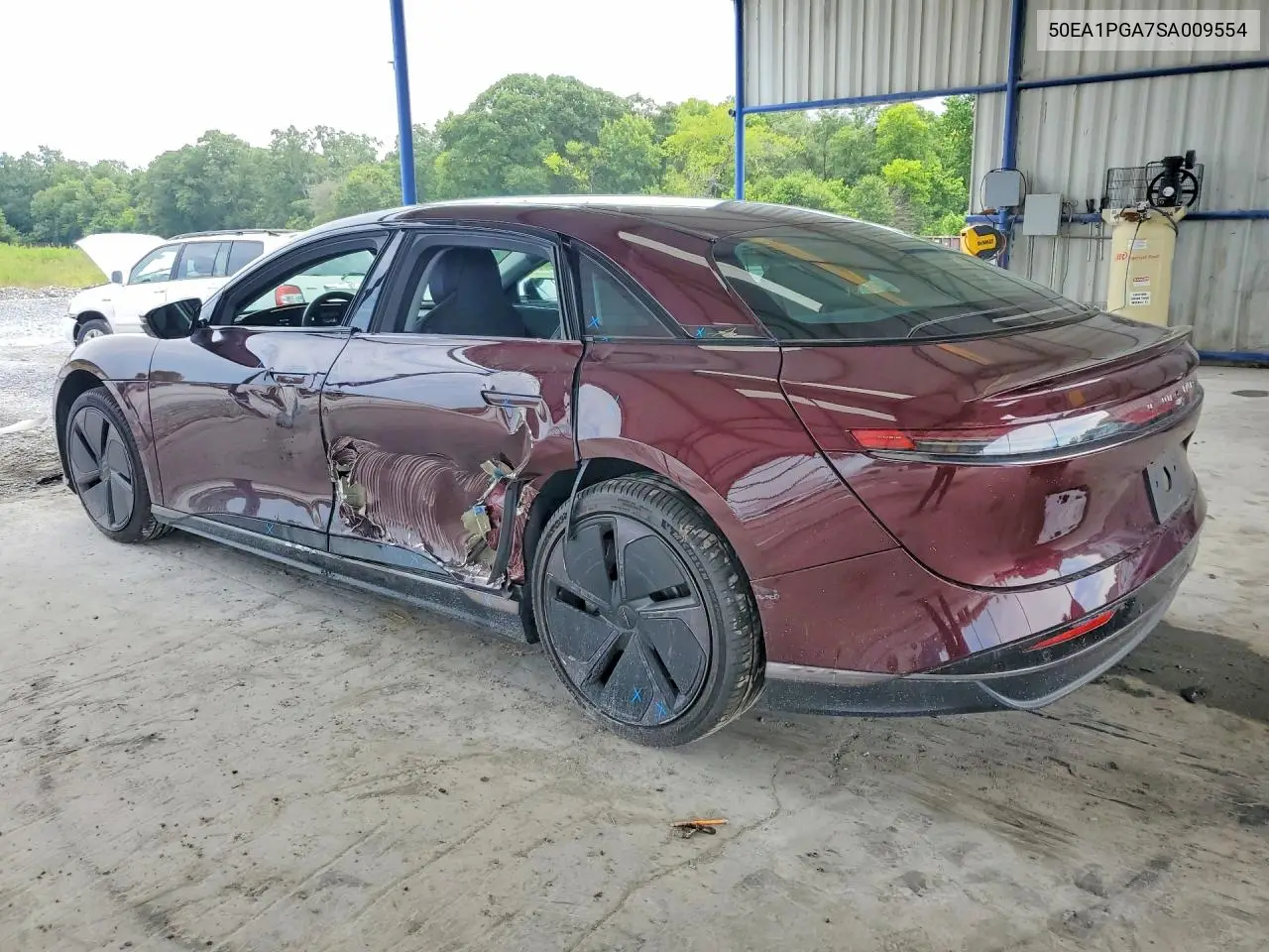 2025 Lucid Motors Air Pure VIN: 50EA1PGA7SA009554 Lot: 58884596