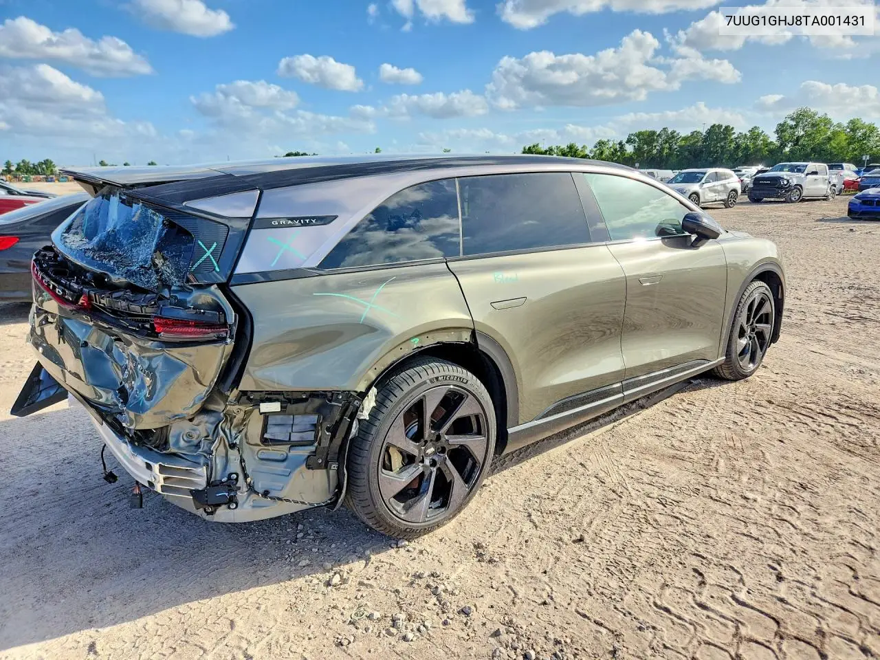 2026 Lucid Motors Gravity Grand Touring VIN: 7UUG1GHJ8TA001431 Lot: 52405206
