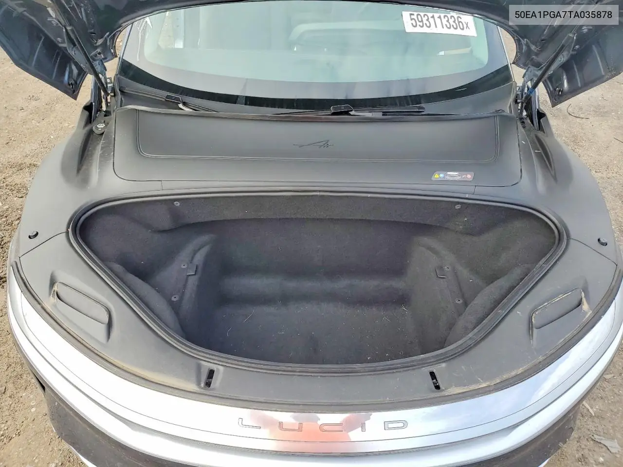 2026 Lucid Motors Air Pure VIN: 50EA1PGA7TA035878 Lot: 59311336