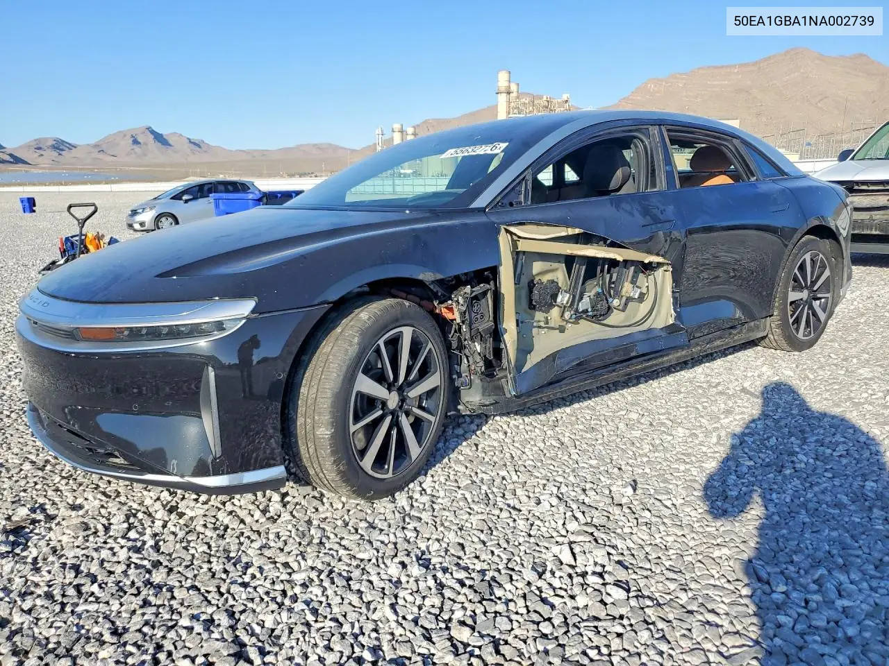 2022 Lucid Motors Air Grand Touring VIN: 50EA1GBA1NA002739 Lot: 55632726