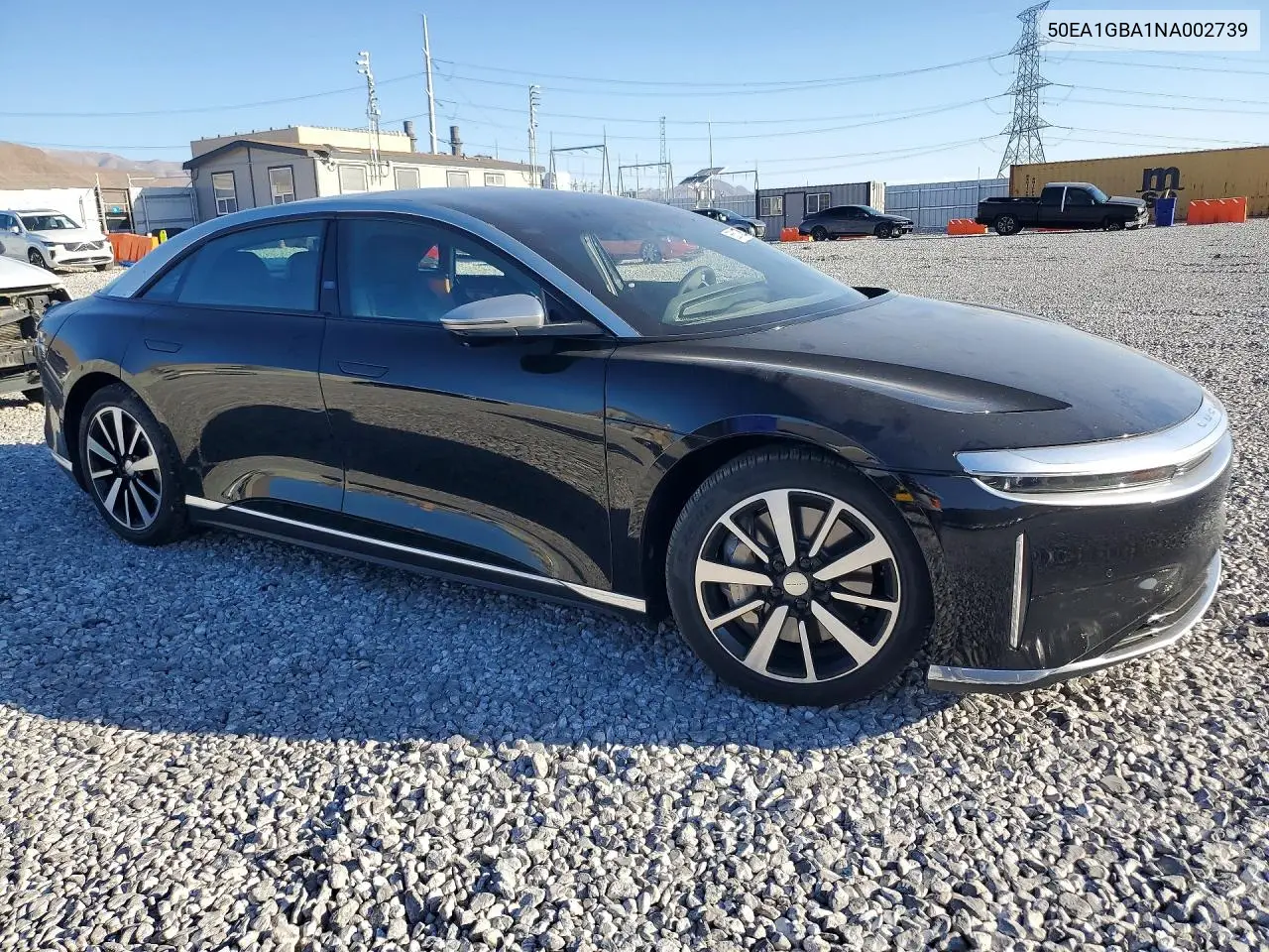 2022 Lucid Motors Air Grand Touring VIN: 50EA1GBA1NA002739 Lot: 55632726