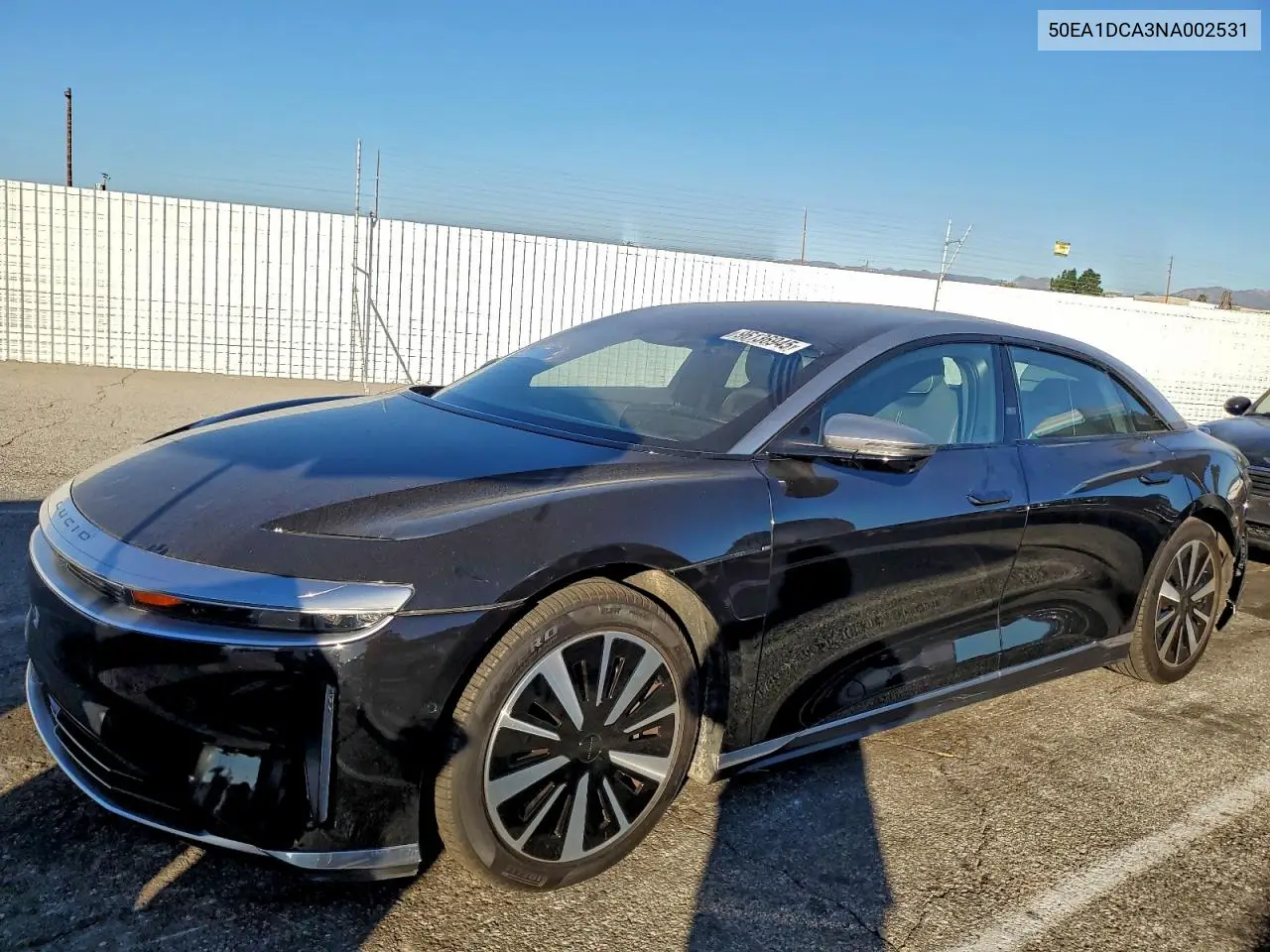2022 Lucid Motors Air Dream VIN: 50EA1DCA3NA002531 Lot: 96136945