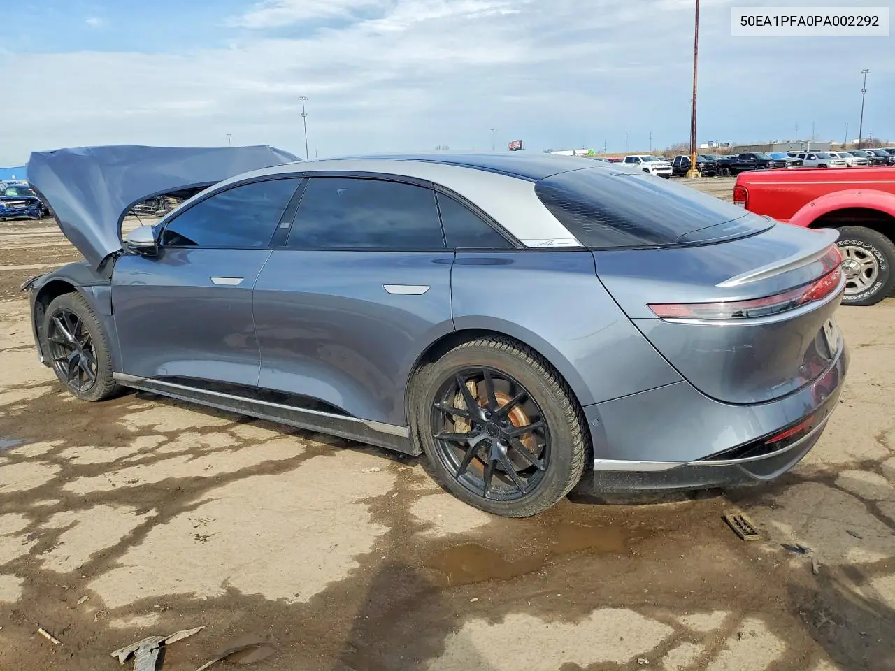 2023 Lucid Motors Air Pure VIN: 50EA1PFA0PA002292 Lot: 50018406