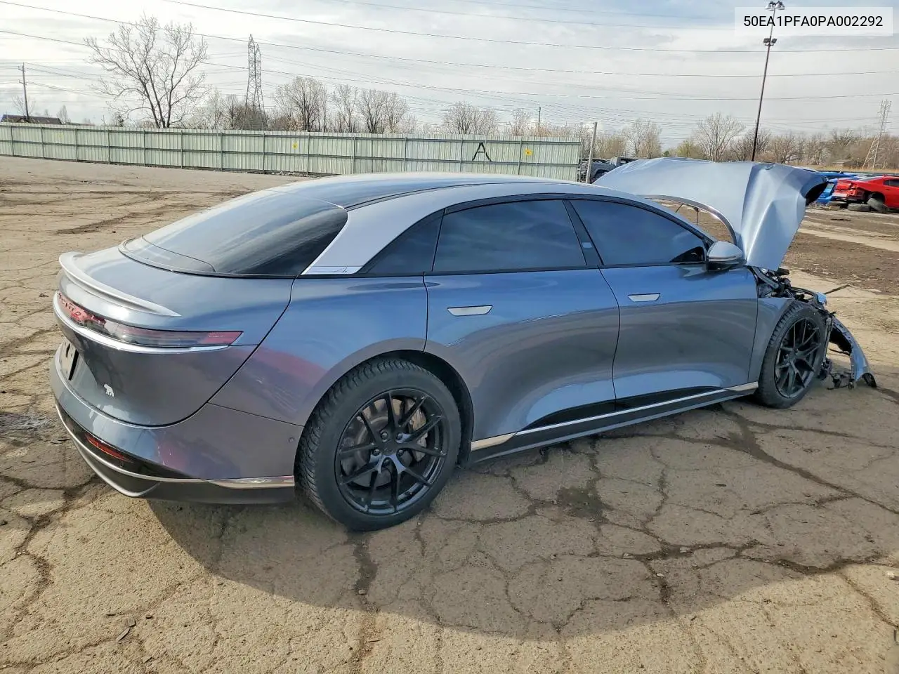 2023 Lucid Motors Air Pure VIN: 50EA1PFA0PA002292 Lot: 50018406