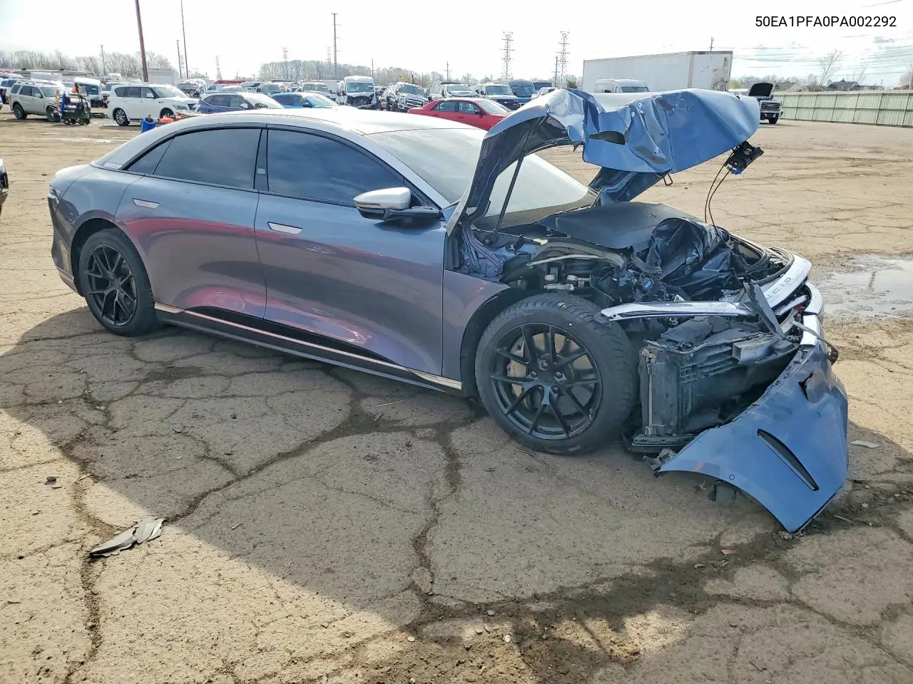 2023 Lucid Motors Air Pure VIN: 50EA1PFA0PA002292 Lot: 50018406