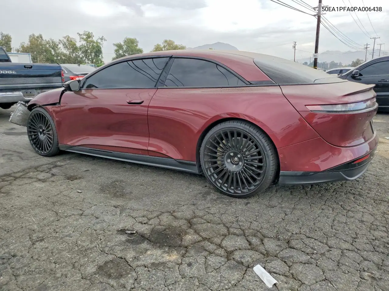 2023 Lucid Motors Air Pure VIN: 50EA1PFA0PA006438 Lot: 60840696