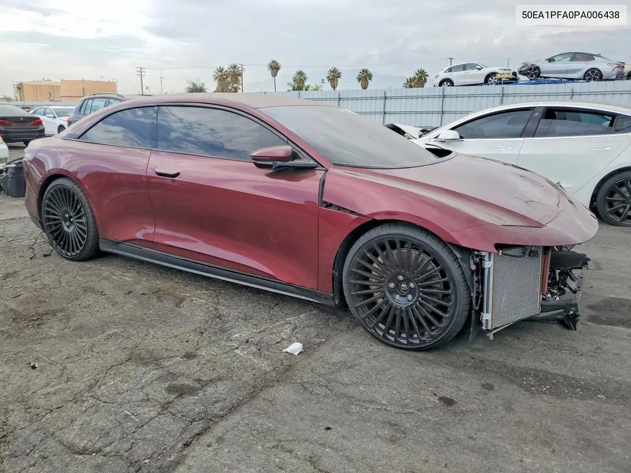 2023 Lucid Motors Air Pure VIN: 50EA1PFA0PA006438 Lot: 60840696