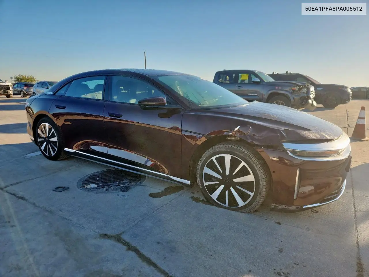 2023 Lucid Motors Air Pure VIN: 50EA1PFA8PA006512 Lot: 91040025