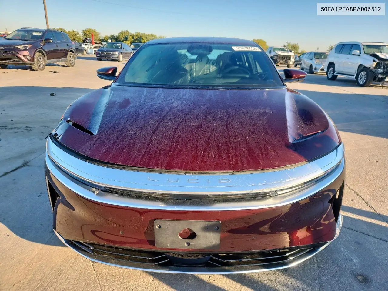 2023 Lucid Motors Air Pure VIN: 50EA1PFA8PA006512 Lot: 91040025