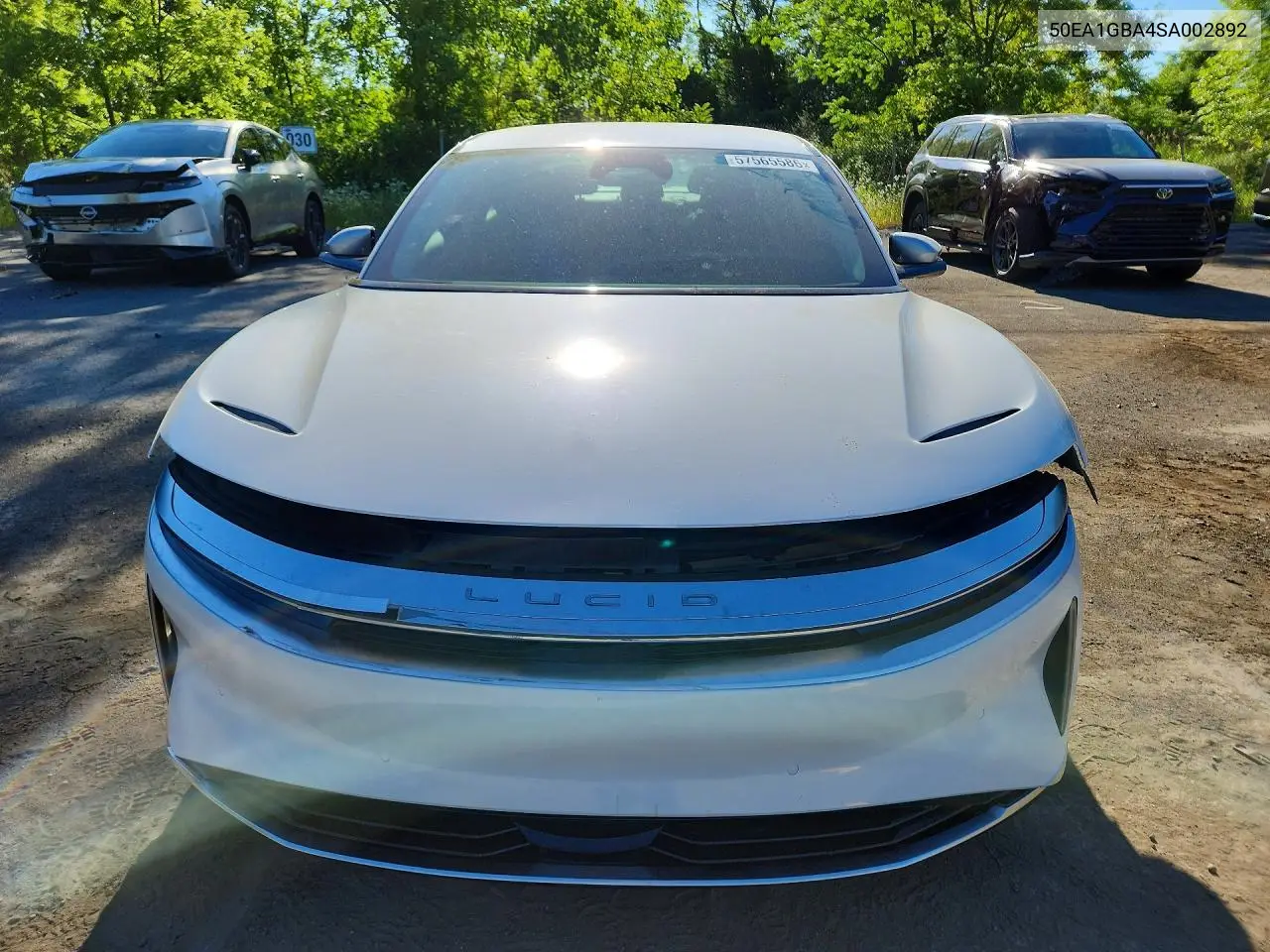 2025 Lucid Motors Air Grand Touring VIN: 50EA1GBA4SA002892 Lot: 57565586