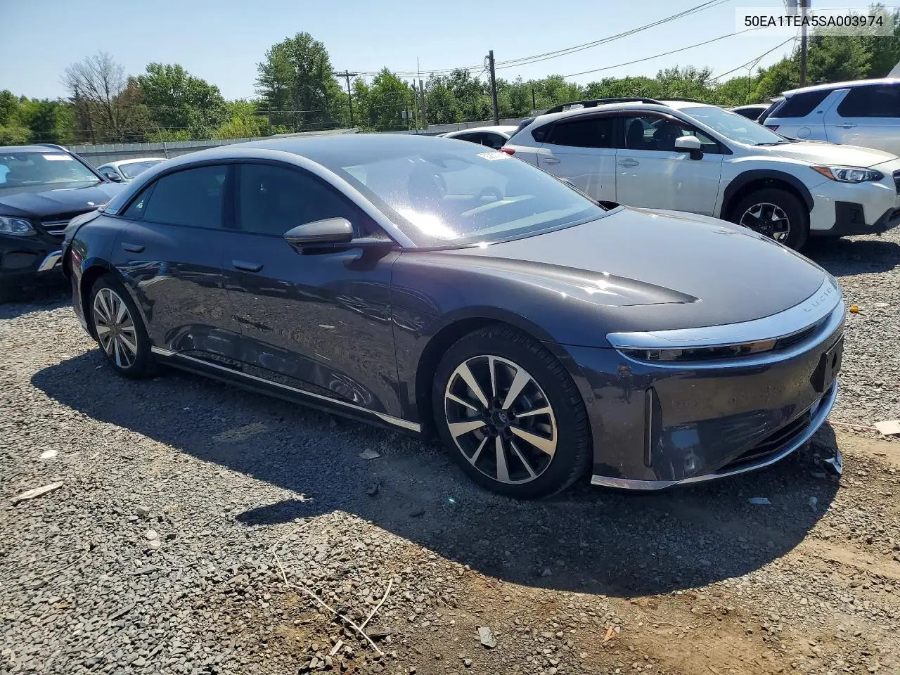 2025 Lucid Motors Air Touring VIN: 50EA1TEA5SA003974 Lot: 60202776