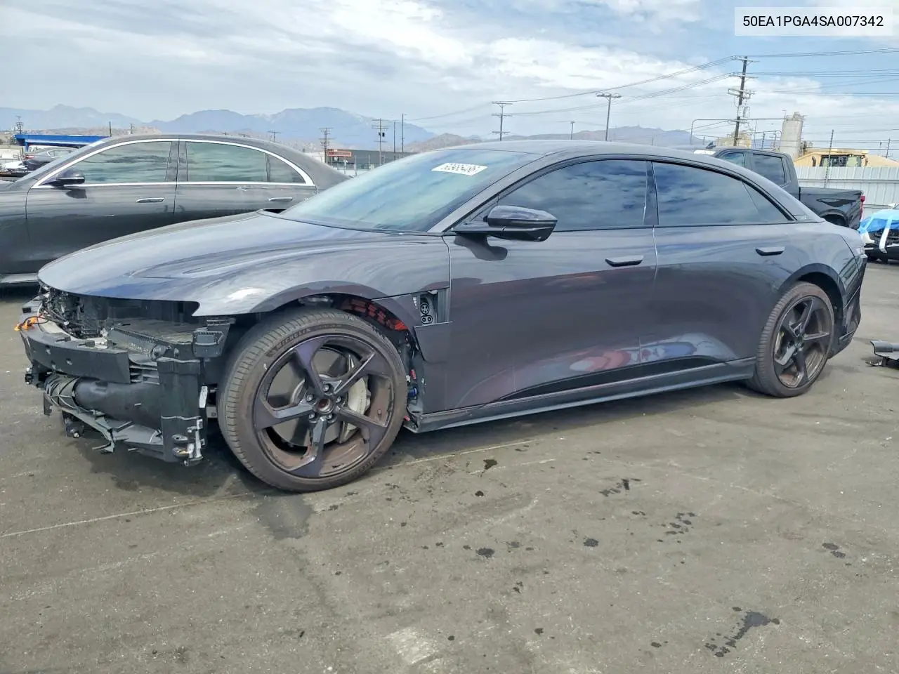 2025 Lucid Motors Air Pure VIN: 50EA1PGA4SA007342 Lot: 60985486