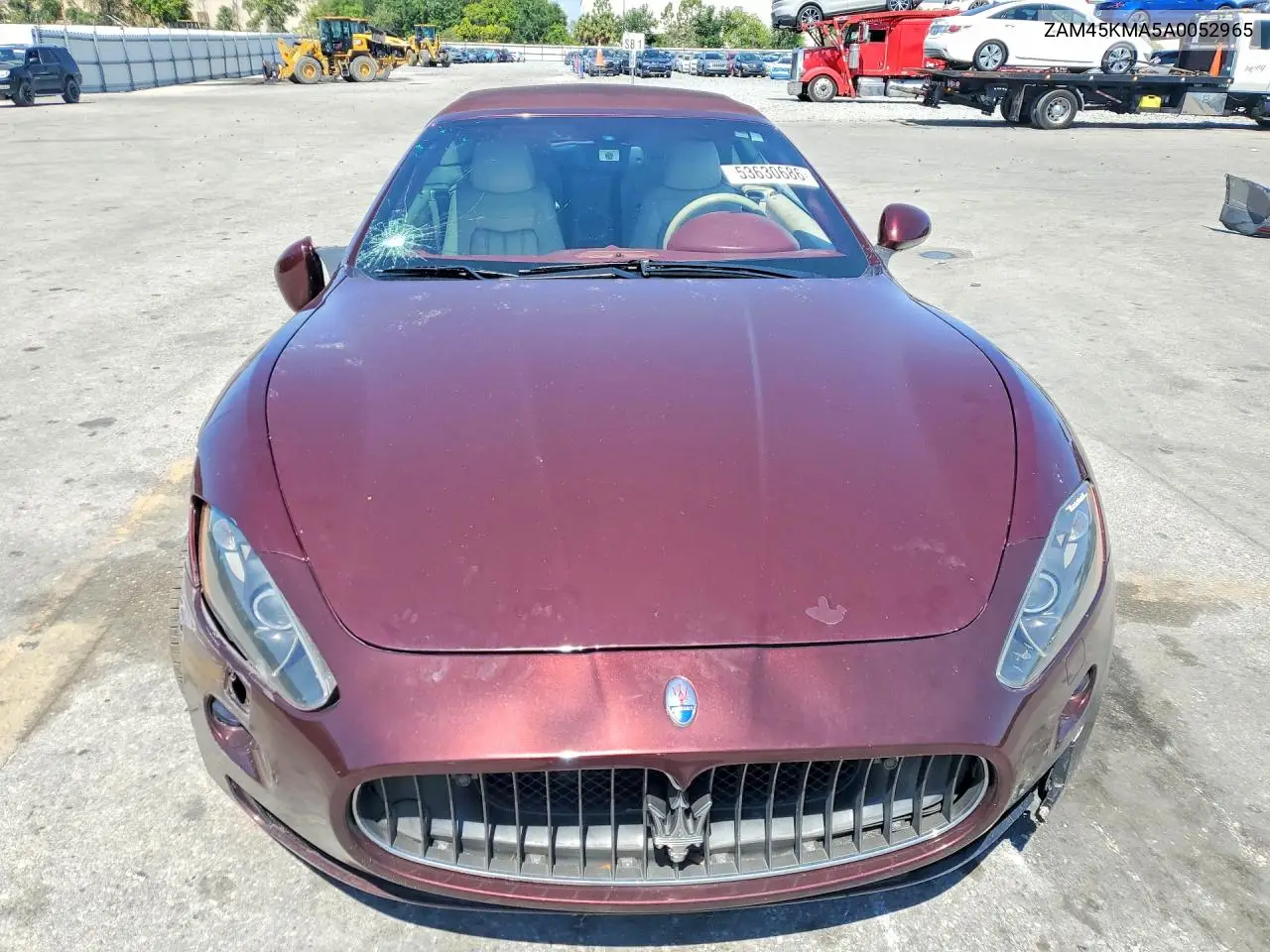 2010 Maserati Granturismo VIN: ZAM45KMA5A0052965 Lot: 53630686