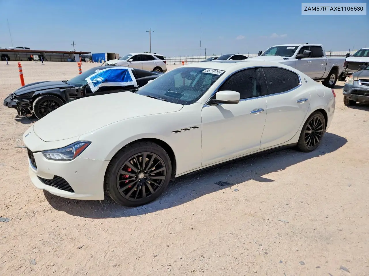 2014 Maserati Ghibli S VIN: ZAM57RTAXE1106530 Lot: 56759786