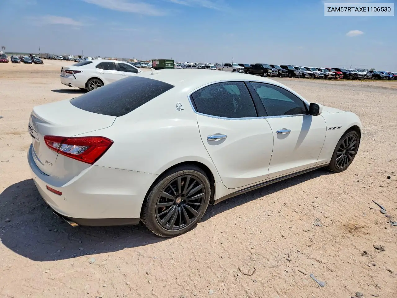 2014 Maserati Ghibli S VIN: ZAM57RTAXE1106530 Lot: 56759786