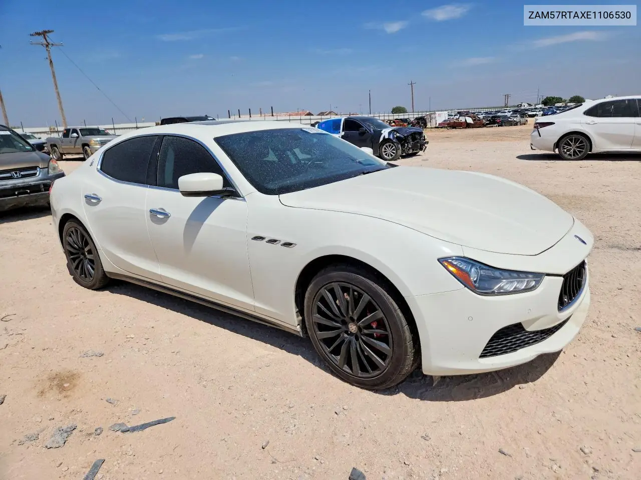 2014 Maserati Ghibli S VIN: ZAM57RTAXE1106530 Lot: 56759786