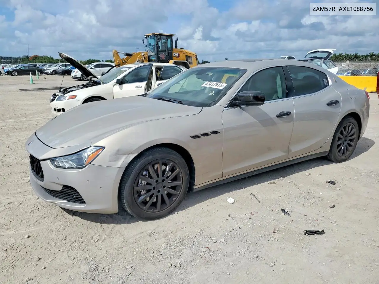 2014 Maserati Ghibli S VIN: ZAM57RTAXE1088756 Lot: 57412516