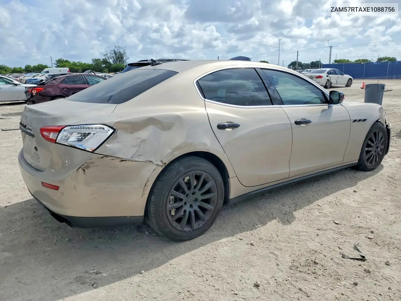 2014 Maserati Ghibli S VIN: ZAM57RTAXE1088756 Lot: 57412516