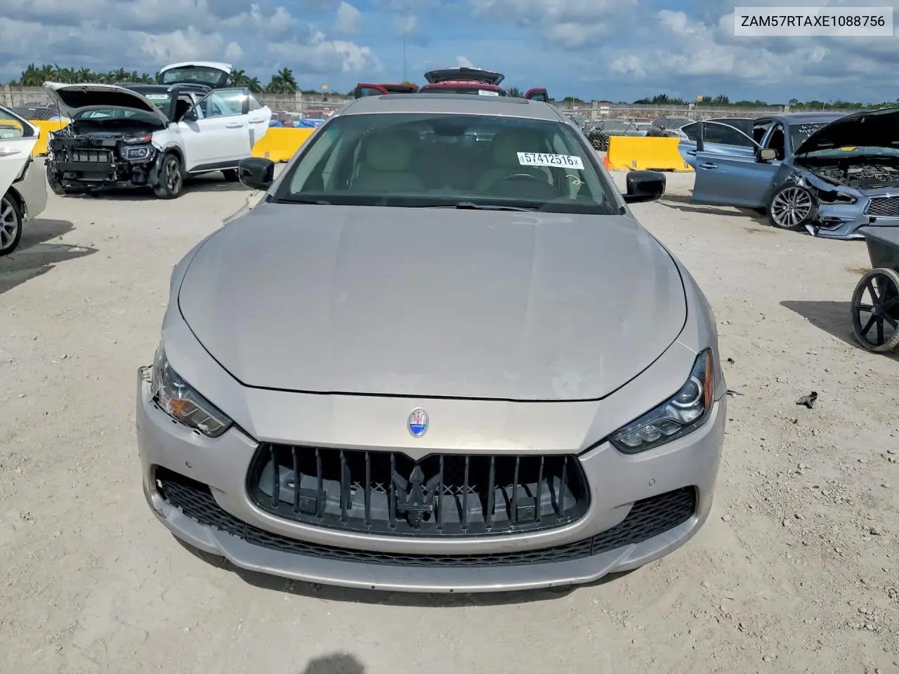 2014 Maserati Ghibli S VIN: ZAM57RTAXE1088756 Lot: 57412516