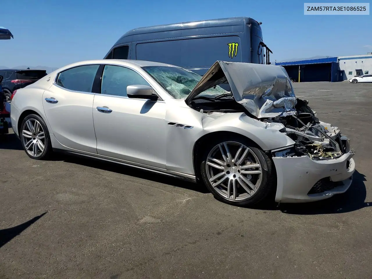 2014 Maserati Ghibli S VIN: ZAM57RTA3E1086525 Lot: 58900606