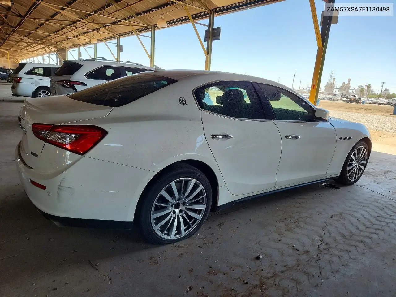 2015 Maserati Ghibli VIN: ZAM57XSA7F1130498 Lot: 55414536