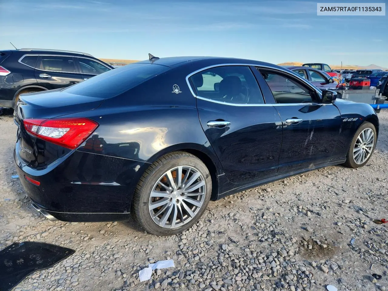 2015 Maserati Ghibli S VIN: ZAM57RTA0F1135343 Lot: 55755016